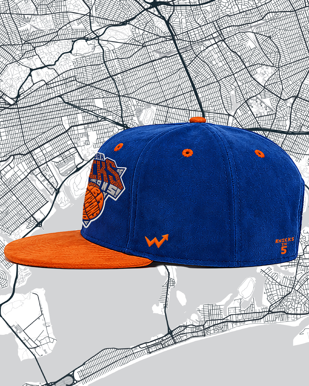 'Knicks in 5' Championship WordUPart Cap