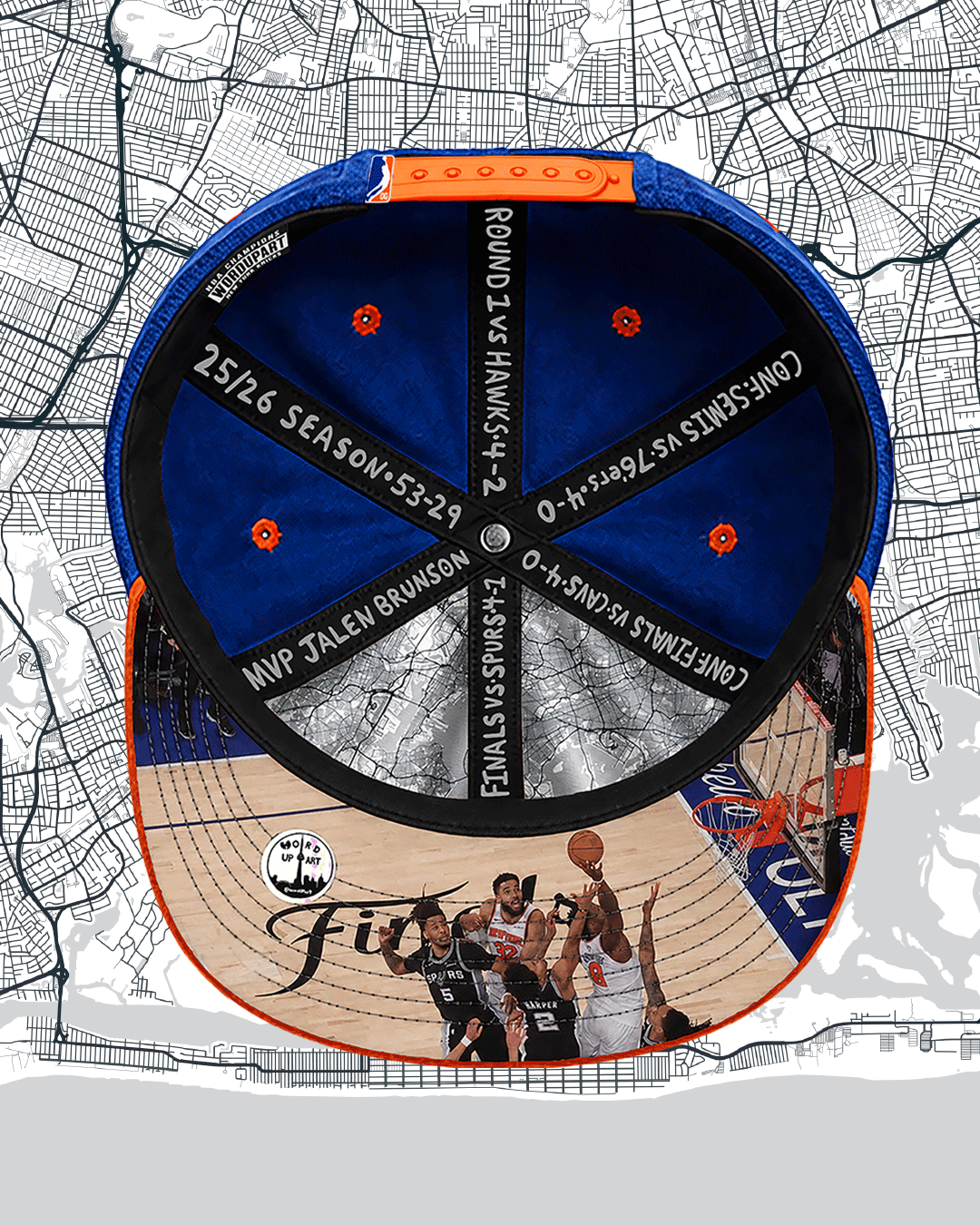 'Knicks in 5' Championship WordUPart Cap